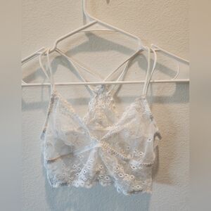 Gap Body White Lace Bralette